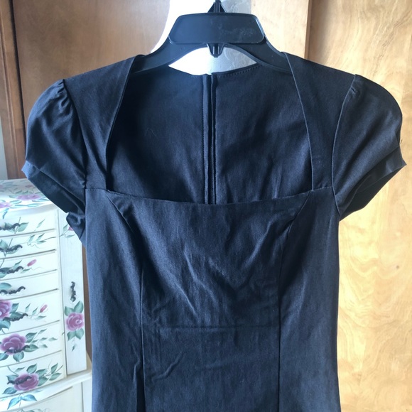 Beautiful Black Dress, midi length with slit in back. - Picture 7 of 8